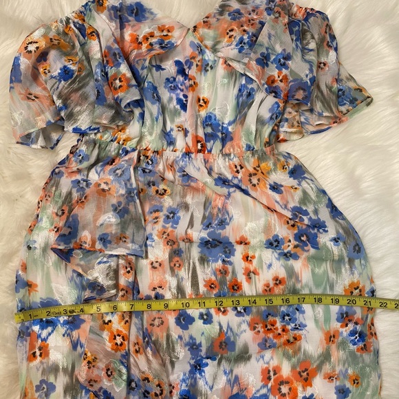 #301 Tanya Taylor Lorena Floral Ruffle Maxi Dress size 6 NWT - Picture 12 of 12